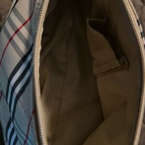 Burberry Beige Bag with Plaid Interior